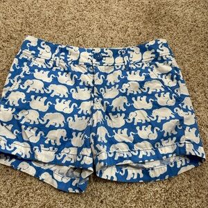 Lilly Pulitzer The Callahan short size 2 elephant blue and white shorts